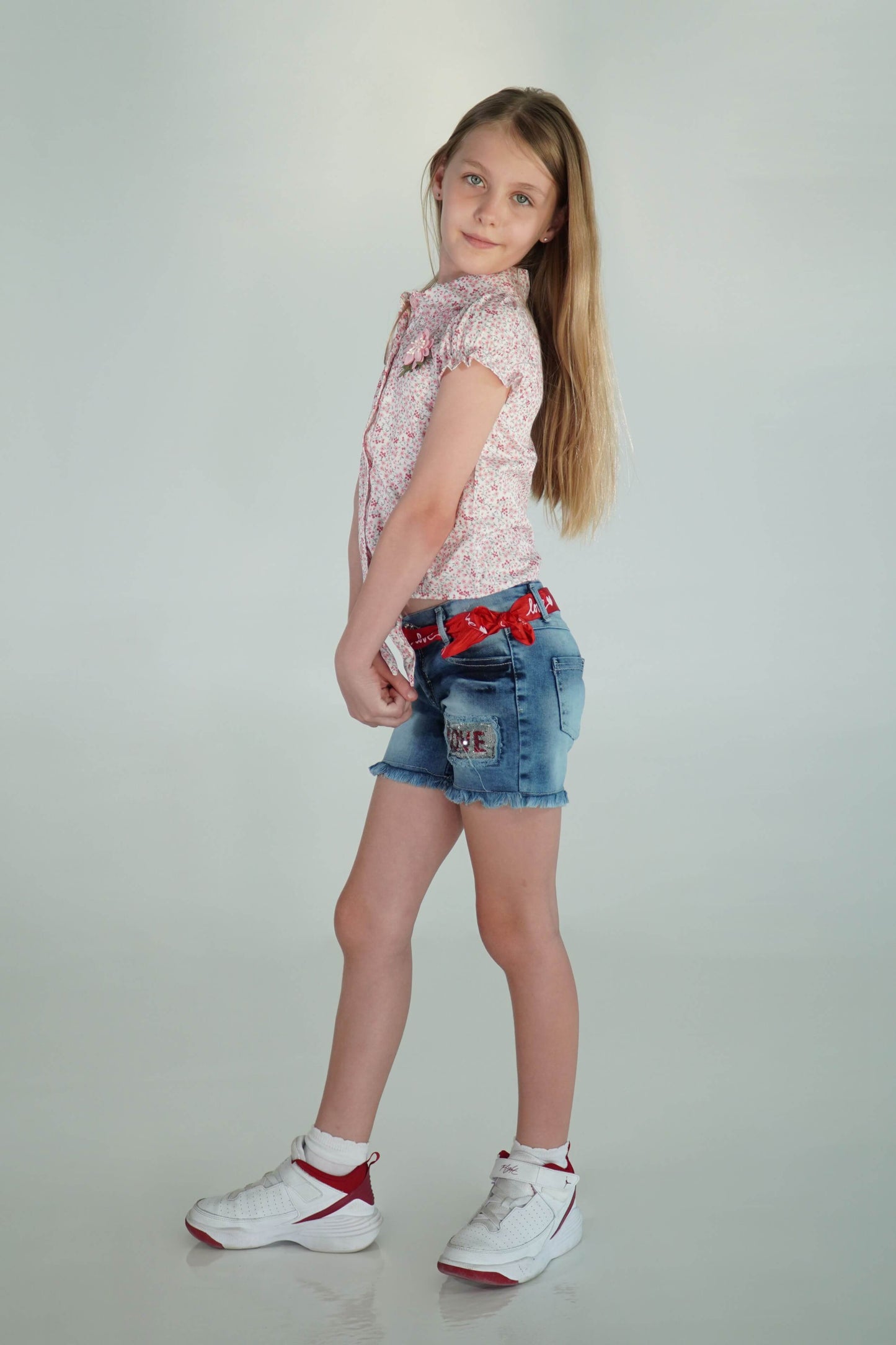 Adele Floral Short Sleeved Blouse