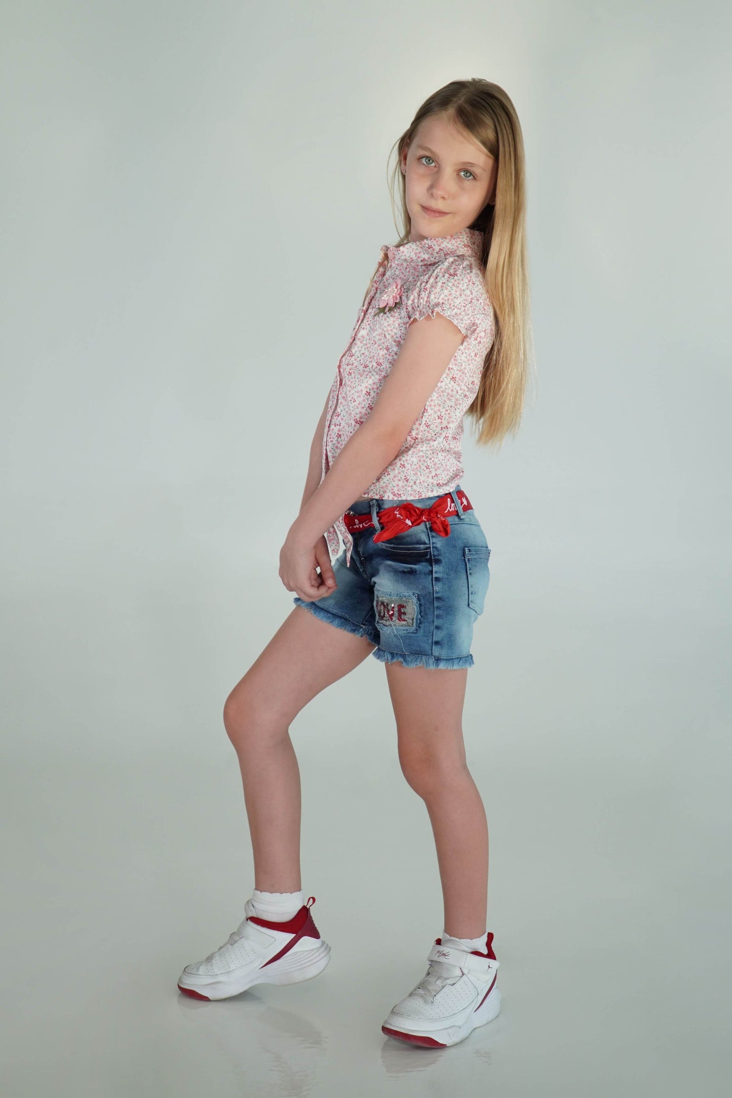 Adele Floral Short Sleeved Blouse