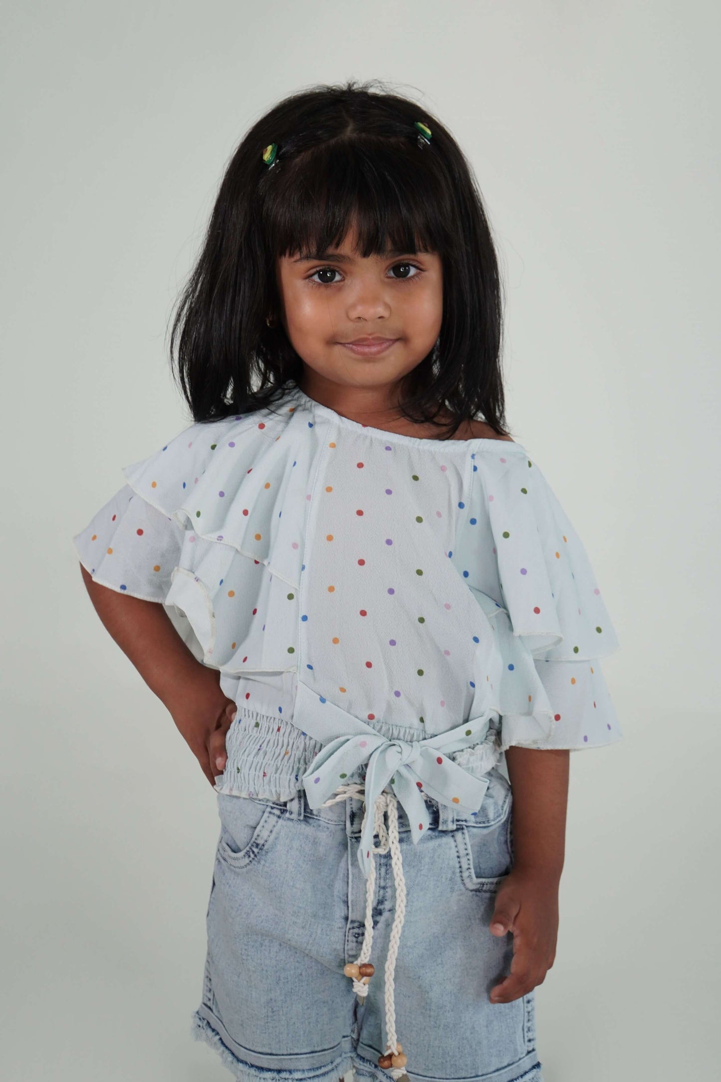 Avril Frilled And Elasticated Blousers