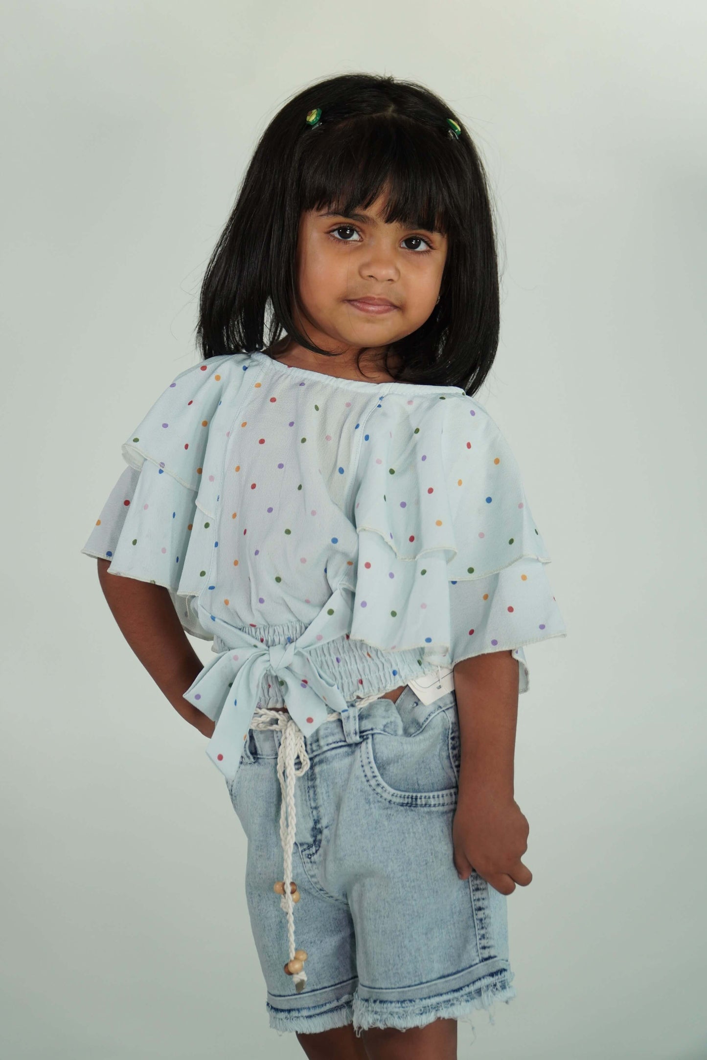 Avril Frilled And Elasticated Blousers