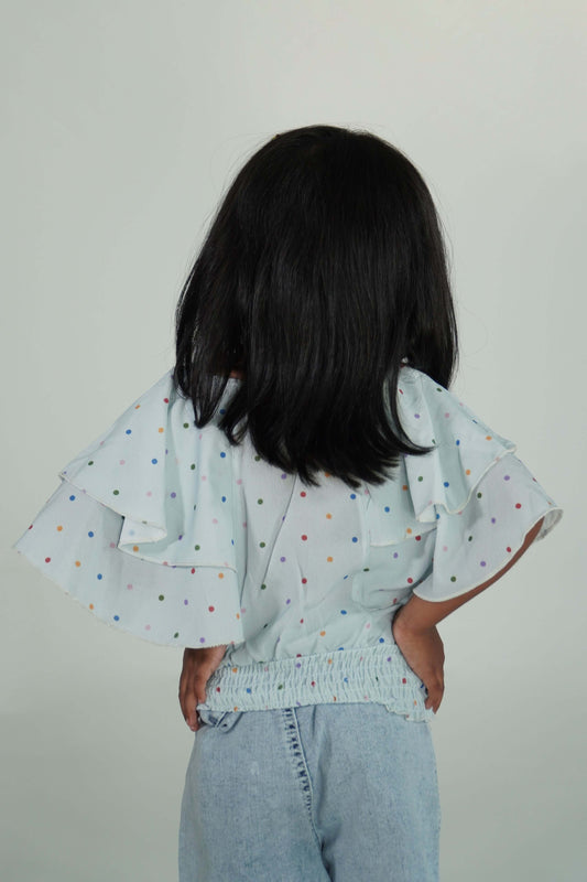 Avril Frilled And Elasticated Blousers